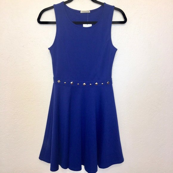 Soprano Dresses & Skirts - Soprano Skater dress SM electric blue metal studs
